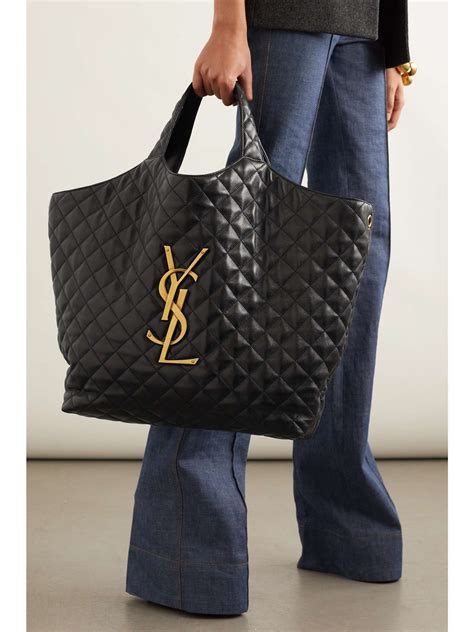 ysl maxi tote|ysl large quilted tote bag.